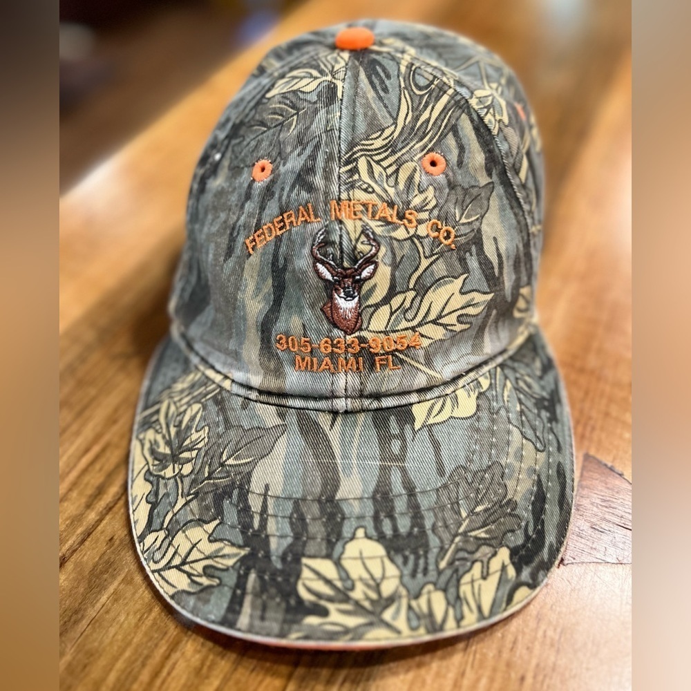Federal Metals Miami Florida camo ball cap in GUC
